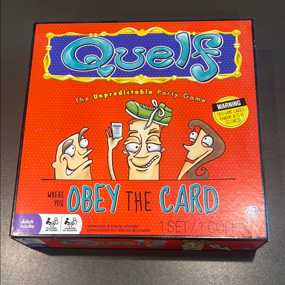 Quelf The Unpredictable Adult Party Game